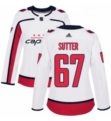 Womens Adidas Washington Capitals 67 Riley Sutter Authentic White Away NHL Jersey Womens Adidas Washington Capitals 67 Riley Sutter Authentic White Away NHL Jersey