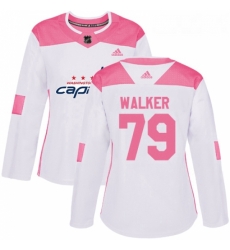 Womens Adidas Washington Capitals 79 Nathan Walker Authentic WhitePink Fashion NHL Jersey Womens Adidas Washington Capitals 79 Nathan Walker Authentic WhitePink Fashion NHL Jersey