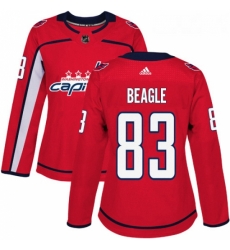 Womens Adidas Washington Capitals 83 Jay Beagle Authentic Red Home NHL Jersey Womens Adidas Washington Capitals 83 Jay Beagle Authentic Red Home NHL Jersey