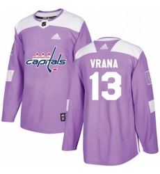 Youth Adidas Washington Capitals 13 Jakub Vrana Authentic Purple Fights Cancer Practice NHL Jersey Youth Adidas Washington Capitals 13 Jakub Vrana Authentic Purple Fights Cancer Practice NHL Jersey