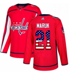 Youth Adidas Washington Capitals 21 Dennis Maruk Authentic Red USA Flag Fashion NHL Jersey Youth Adidas Washington Capitals 21 Dennis Maruk Authentic Red USA Flag Fashion NHL Jersey