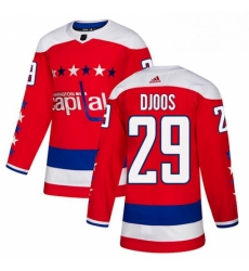Youth Adidas Washington Capitals 29 Christian Djoos Premier Red Alternate NHL Jersey Youth Adidas Washington Capitals 29 Christian Djoos Premier Red Alternate NHL Jersey
