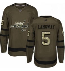 Youth Adidas Washington Capitals 5 Rod Langway Authentic Green Salute to Service NHL Jersey Youth Adidas Washington Capitals 5 Rod Langway Authentic Green Salute to Service NHL Jersey