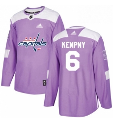 Youth Adidas Washington Capitals 6 Michal Kempny Authentic Purple Fights Cancer Practice NHL Jersey Youth Adidas Washington Capitals 6 Michal Kempny Authentic Purple Fights Cancer Practice NHL Jersey