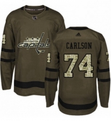 Youth Adidas Washington Capitals 74 John Carlson Premier Green Salute to Service NHL Jersey Youth Adidas Washington Capitals 74 John Carlson Premier Green Salute to Service NHL Jersey
