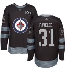 Jets #31 Ondrej Pavelec Black 1917 2017 100th Anniversary Stitched NHL Jersey Jets #31 Ondrej Pavelec Black 1917 2017 100th Anniversary Stitched NHL Jersey