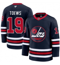Men Winnipeg Jets 19 Jonathan Toews Navy 2024 25 Alternate Stitched Hockey Jersey Men Winnipeg Jets 19 Jonathan Toews Navy 2024 25 Alternate Stitched Hockey Jersey