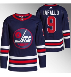 Men Winnipeg Jets 9 Alex Iafallo 2021 22 Navy Stitched Jersey Men Winnipeg Jets 9 Alex Iafallo 2021 22 Navy Stitched Jersey