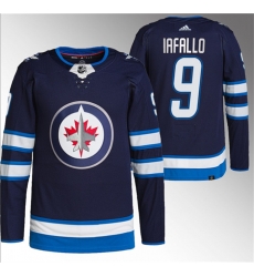 Men Winnipeg Jets 9 Alex Iafallo Navy Stitched Jersey Men Winnipeg Jets 9 Alex Iafallo Navy Stitched Jersey