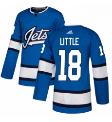 Mens Adidas Winnipeg Jets 18 Bryan Little Authentic Blue Alternate NHL Jersey Mens Adidas Winnipeg Jets 18 Bryan Little Authentic Blue Alternate NHL Jersey