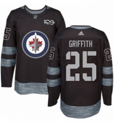Mens Adidas Winnipeg Jets 25 Seth Griffith Authentic Black 1917 2017 100th Anniversary NHL Jersey Mens Adidas Winnipeg Jets 25 Seth Griffith Authentic Black 1917 2017 100th Anniversary NHL Jersey