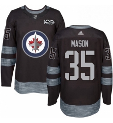 Mens Adidas Winnipeg Jets 35 Steve Mason Premier Black 1917 2017 100th Anniversary NHL Jersey Mens Adidas Winnipeg Jets 35 Steve Mason Premier Black 1917 2017 100th Anniversary NHL Jersey