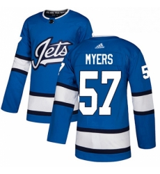 Mens Adidas Winnipeg Jets 57 Tyler Myers Authentic Blue Alternate NHL Jersey Mens Adidas Winnipeg Jets 57 Tyler Myers Authentic Blue Alternate NHL Jersey
