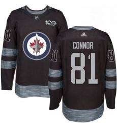 Mens Adidas Winnipeg Jets 81 Kyle Connor Authentic Black 1917 2017 100th Anniversary NHL Jersey Mens Adidas Winnipeg Jets 81 Kyle Connor Authentic Black 1917 2017 100th Anniversary NHL Jersey