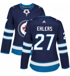 Womens Adidas Winnipeg Jets 27 Nikolaj Ehlers Premier Navy Blue Home NHL Jersey Womens Adidas Winnipeg Jets 27 Nikolaj Ehlers Premier Navy Blue Home NHL Jersey
