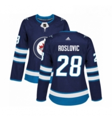 Womens Adidas Winnipeg Jets 28 Jack Roslovic Premier Navy Blue Home NHL Jersey Womens Adidas Winnipeg Jets 28 Jack Roslovic Premier Navy Blue Home NHL Jersey