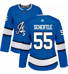 Womens Adidas Winnipeg Jets 55 Mark Scheifele Authentic Blue Alternate NHL Jersey Womens Adidas Winnipeg Jets 55 Mark Scheifele Authentic Blue Alternate NHL Jersey
