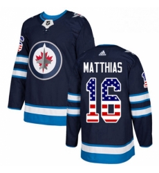 Youth Adidas Winnipeg Jets 16 Shawn Matthias Authentic Navy Blue USA Flag Fashion NHL Jersey Youth Adidas Winnipeg Jets 16 Shawn Matthias Authentic Navy Blue USA Flag Fashion NHL Jersey