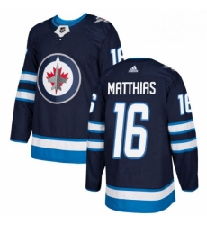 Youth Adidas Winnipeg Jets 16 Shawn Matthias Premier Navy Blue Home NHL Jersey Youth Adidas Winnipeg Jets 16 Shawn Matthias Premier Navy Blue Home NHL Jersey