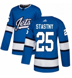 Youth Adidas Winnipeg Jets 25 Paul Stastny Authentic Blue Alternate NHL Jersey Youth Adidas Winnipeg Jets 25 Paul Stastny Authentic Blue Alternate NHL Jersey