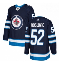 Youth Adidas Winnipeg Jets 52 Jack Roslovic Premier Navy Blue Home NHL Jersey Youth Adidas Winnipeg Jets 52 Jack Roslovic Premier Navy Blue Home NHL Jersey