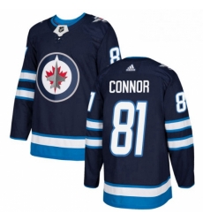Youth Adidas Winnipeg Jets 81 Kyle Connor Premier Navy Blue Home NHL Jersey Youth Adidas Winnipeg Jets 81 Kyle Connor Premier Navy Blue Home NHL Jersey
