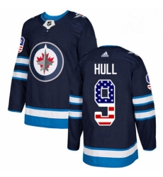 Youth Adidas Winnipeg Jets 9 Bobby Hull Authentic Navy Blue USA Flag Fashion NHL Jersey Youth Adidas Winnipeg Jets 9 Bobby Hull Authentic Navy Blue USA Flag Fashion NHL Jersey