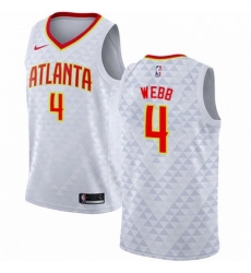 Mens Nike Atlanta Hawks 4 Spud Webb Swingman White NBA Jersey Association Edition Mens Nike Atlanta Hawks 4 Spud Webb Swingman White NBA Jersey Association Edition