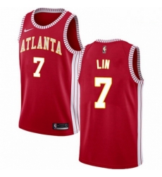 Mens Nike Atlanta Hawks 7 Jeremy Lin Swingman Red NBA Jersey Statement Edition Mens Nike Atlanta Hawks 7 Jeremy Lin Swingman Red NBA Jersey Statement Edition