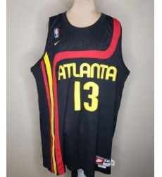 NBA Nike Atlanta Hawks 1974 Retro Black Basketball Jersey Robinson #13 NBA Nike Atlanta Hawks 1974 Retro Black Basketball Jersey Robinson #13