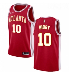 Womens Nike Atlanta Hawks 10 Mike Bibby Swingman Red NBA Jersey Statement Edition Womens Nike Atlanta Hawks 10 Mike Bibby Swingman Red NBA Jersey Statement Edition