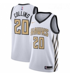 Womens Nike Atlanta Hawks 20 John Collins Swingman White NBA Jersey City Edition Womens Nike Atlanta Hawks 20 John Collins Swingman White NBA Jersey City Edition