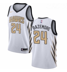 Womens Nike Atlanta Hawks 24 Kent Bazemore Swingman White NBA Jersey City Edition Womens Nike Atlanta Hawks 24 Kent Bazemore Swingman White NBA Jersey City Edition