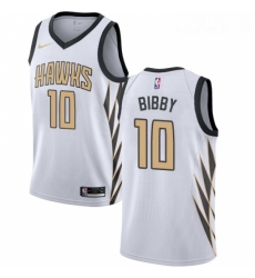 Youth Nike Atlanta Hawks 10 Mike Bibby Swingman White NBA Jersey City Edition Youth Nike Atlanta Hawks 10 Mike Bibby Swingman White NBA Jersey City Edition