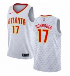 Youth Nike Atlanta Hawks 17 Dennis Schroder Authentic White NBA Jersey Association Edition Youth Nike Atlanta Hawks 17 Dennis Schroder Authentic White NBA Jersey Association Edition
