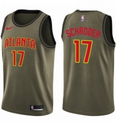 Youth Nike Atlanta Hawks 17 Dennis Schroder Swingman Green Salute to Service NBA Jersey Youth Nike Atlanta Hawks 17 Dennis Schroder Swingman Green Salute to Service NBA Jersey