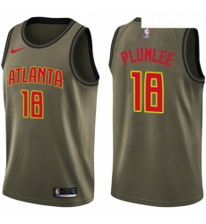 Youth Nike Atlanta Hawks 18 Miles Plumlee Swingman Green Salute to Service NBA Jersey Youth Nike Atlanta Hawks 18 Miles Plumlee Swingman Green Salute to Service NBA Jersey