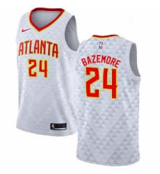 Youth Nike Atlanta Hawks 24 Kent Bazemore Swingman White NBA Jersey Association Edition Youth Nike Atlanta Hawks 24 Kent Bazemore Swingman White NBA Jersey Association Edition