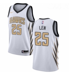 Youth Nike Atlanta Hawks 25 Alex Len Swingman White NBA Jersey City Edition Youth Nike Atlanta Hawks 25 Alex Len Swingman White NBA Jersey City Edition