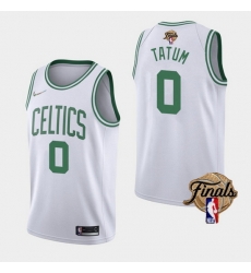 Men Boston Celtics 0 Jayson Tatum 2022 White NBA Finals Stitched Jersey Men Boston Celtics 0 Jayson Tatum 2022 White NBA Finals Stitched Jersey