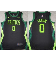 Men Boston Celtics 0 Jayson Tatum Black 2024 25 City Edition Stitched Basketball Jersey Men Boston Celtics 0 Jayson Tatum Black 2024 25 City Edition Stitched Basketball Jersey