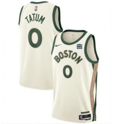 Men Boston Celtics 0 Jayson Tatum White 2023 24 City Edition Stitched Basketball Jersey Men Boston Celtics 0 Jayson Tatum White 2023 24 City Edition Stitched Basketball Jersey