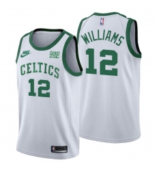 Men Boston Celtics 12 Grant Williams Men Nike Releases Classic Edition NBA 75th Anniversary Jersey White Men Boston Celtics 12 Grant Williams Men Nike Releases Classic Edition NBA 75th Anniversary Jersey White