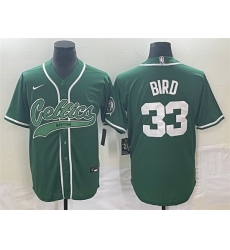 Men Boston Celtics 33 Larry Bird Green Stitched Baseball Jersey Men Boston Celtics 33 Larry Bird Green Stitched Baseball Jersey