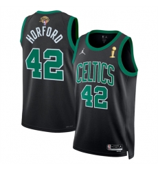 Men Boston Celtics 42 Al Horford Black 2024 Finals Champions Statement Edition Stitched Basketball Jersey Men Boston Celtics 42 Al Horford Black 2024 Finals Champions Statement Edition Stitched Basketball Jersey