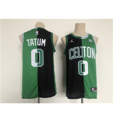 Men's Boston Celtics #0 Jayson Tatum 2022 Green Black Stitched Jersey Men's Boston Celtics #0 Jayson Tatum 2022 Green Black Stitched Jersey