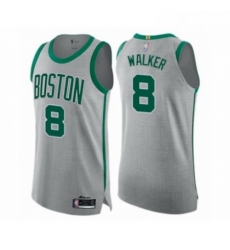 Mens Boston Celtics 8 Kemba Walker Authentic Gray Basketball Jersey City Edition Mens Boston Celtics 8 Kemba Walker Authentic Gray Basketball Jersey City Edition