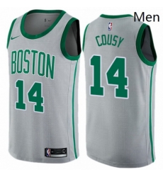 Mens Nike Boston Celtics 14 Bob Cousy Swingman Gray NBA Jersey City Edition Mens Nike Boston Celtics 14 Bob Cousy Swingman Gray NBA Jersey City Edition