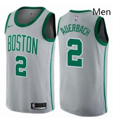 Mens Nike Boston Celtics 2 Red Auerbach Swingman Gray NBA Jersey City Edition Mens Nike Boston Celtics 2 Red Auerbach Swingman Gray NBA Jersey City Edition