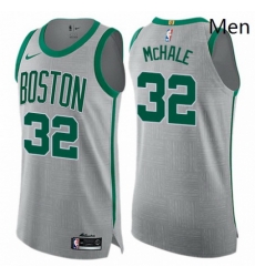 Mens Nike Boston Celtics 32 Kevin Mchale Authentic Gray NBA Jersey City Edition Mens Nike Boston Celtics 32 Kevin Mchale Authentic Gray NBA Jersey City Edition